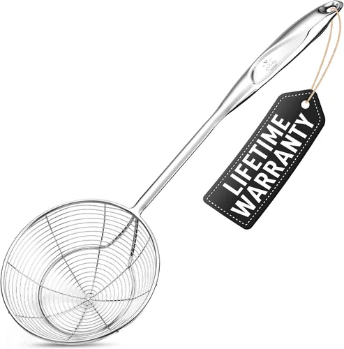 Vista 9 de Zulay Kitchen Cuchara de servir de acero inoxidable, cuchara grande de cocina y servir de 11.5 pulgadas con mango ergonómico, duradero, resistente