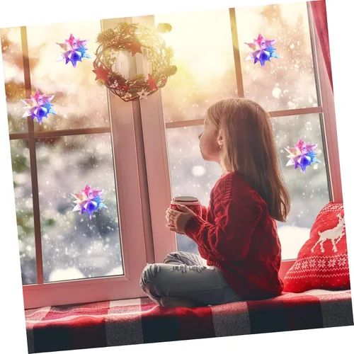 Vista 7 de Didiseaon Moldes de resina para adornos de copo de nieve, 2 piezas, molde de decoración de Navidad, kit de manualidades de Navidad de silicona
