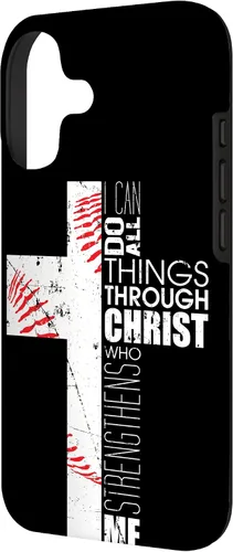 Vista 2 de Fundas de teléfono de béisbol para adolescentes y niños, entrenadores, cristianos, cruz, regalos para iPhone 17