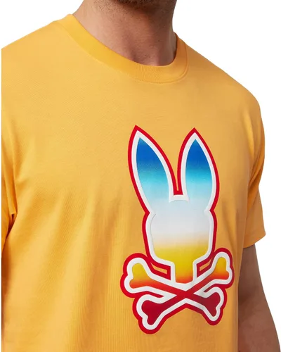 Vista 3 de Psycho Bunny Guy Graphic Tee Orange Soda MD (US Hombre 5), naranja (Orange Soda)