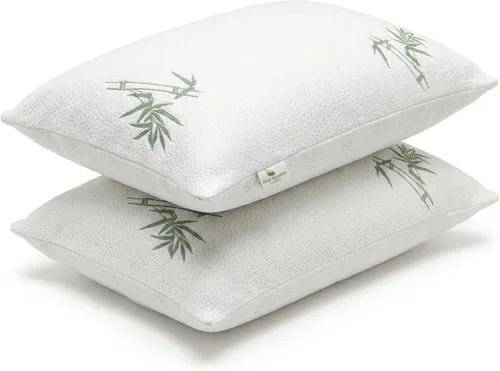Vista 8 de Four Seasons Essentials Protectores de almohada impermeables de tamaño estándar (juego de 2) – Viscosa natural derivada de bambú – Fundas