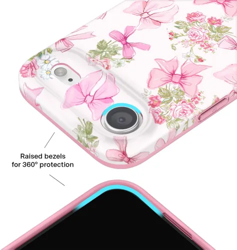 Vista 212 de VELVET CAVIAR Funda para iPhone 15, compatible con MagSafe, probada contra caídas de 10 pies, fundas protectoras de diseño, leopardo color rosa