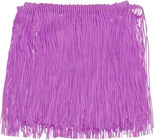 Vista 12 de Uxcell 10 yardas y 4 pulgadas beige con flecos de cadeneta - poliéster, estilo bohemio para múltiples ocasiones