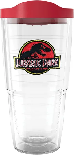Vista 11 de Tervis Vaso aislado de doble pared con logotipo jurásico universal fabricado en Estados Unidos mantiene las bebidas frías y calientes, 10 onzas