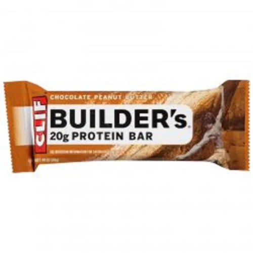 Vista 3 de Clif Builder's Barra de proteína de chocolate, 2.4 onzas, 18 barras/caja (220-00543)