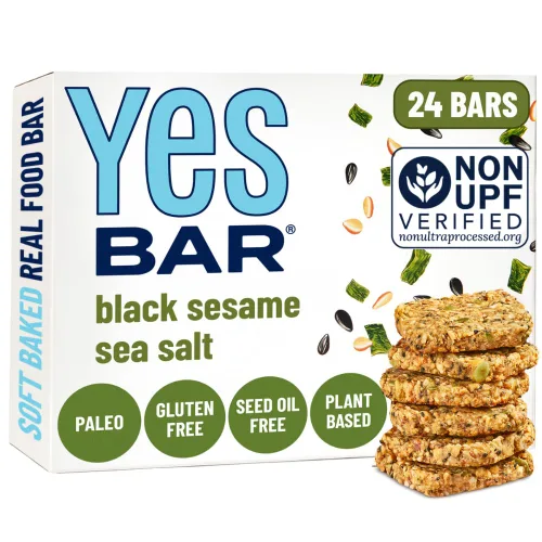 Vista 12 de The YES Bar Barra de manzana y canela crujiente – Proteína a base de plantas, barra de aperitivo decadente – Vegana, paleo, sin gluten, sin lácteos