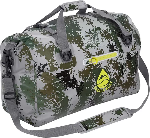 Vista 16 de Skog Å Kust Duffelsak - Bolsa de lona impermeable resistente para deportes, viajes y más, tamaños de 40, 60 y 90 litros, Negro, Deportivo/resistente