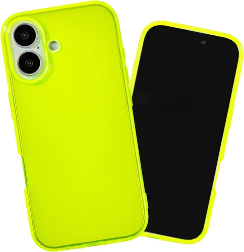 Vista 18 de SteepLab Neon Highlighter - Funda para iPhone 12 Pro Max, funda Grippy Jelly con bolsillos protectores de aire (amarillo neón llamativo)