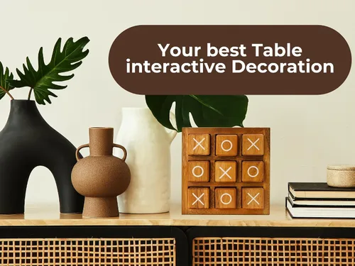 Vista 4 de BSIRI Bloques XO de madera (L) Juegos de mesa de Tic Tac Toe - Ideal para juegos de niños, juegos familiares y noches de juegos para adultos