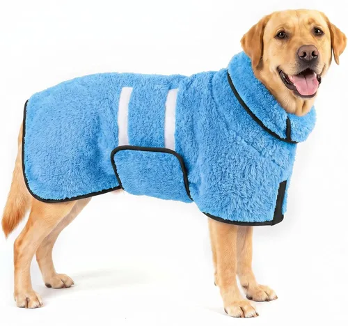 Vista 70 de Bienbee Albornoz para perro, súper absorbente para perros pequeños a Negro
