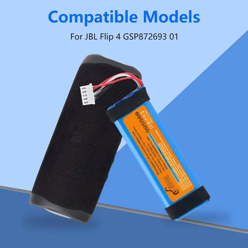 Vista 2 de Pickle Power Batería de 4000mAh para JBL Flip 4, Flip 4 Special Edition, JBL GSP872693 01