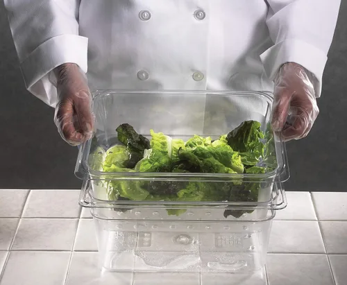 Vista 4 de Cambro (26CW135) Bandeja de comida de tamaño medio de 6" - Camwear®