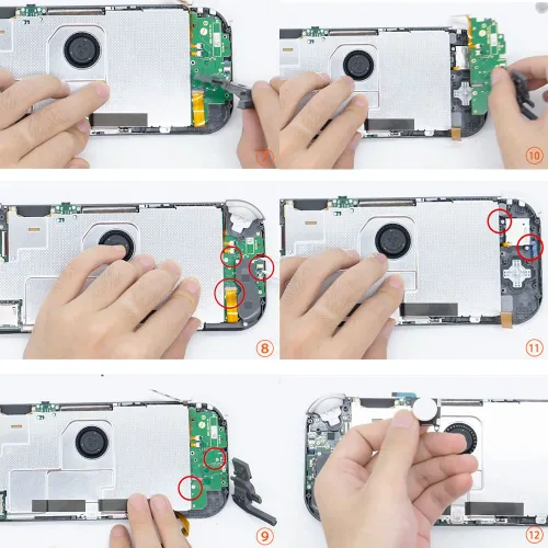 Vista 7 de Replacement Joystick for Switch Lite, 19pcs Analog Stick Thumbstick Parts Repair Tool Kit Accessories for Switch Lite Nintendo Switch Switch OLED