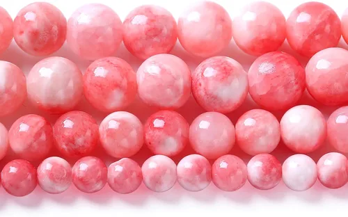 Vista 93 de 4MM 86 piezas Cuentas sueltas de piedra natural de amazonita calcedonia para hacer joyería DIY Pulsera Collar 1 hebra
