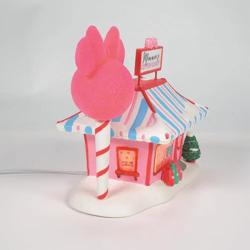 Vista 5 de Department 56 Disney Village 6001318 Minnie Cotton Candy Shop - Edificio iluminado, 7.5 pulgadas, multicolor, 6001318
