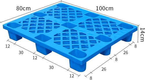 Vista 5 de Industrial Bucket Tray with Spill Pallet - Durable Plastic Storage Grid Pads, 4-Way Forklift Access - Essential for Sliquid Containment/Blue-2