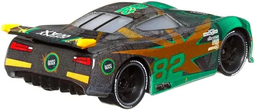 Vista 5 de Disney Cars Mattel 1:55 Diecast - Paquete de 2 unidades de cera brillante de próxima generación Conrad Camber & No Stall Jonas Carvers