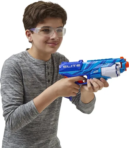 Vista 5 de Nerf Elite Disruptor Blaster Reflex, Slam Fire, azul (exclusivo de Amazon)