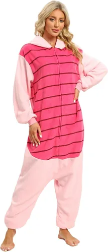 Vista 4 de Wishliker Halloween Stitch Kigurumi Onesie Zipper Pajamas Costume Unisex Adult