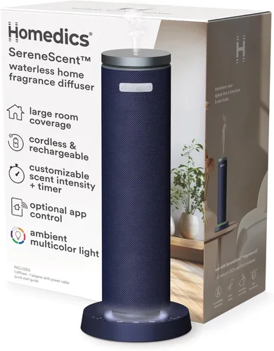 Vista 9 de Difusor recargable de tela Homedics SereneScent, se usa con aceite Homedics SereneScent de 120 ml (se vende por separado), aromaterapia sin cable