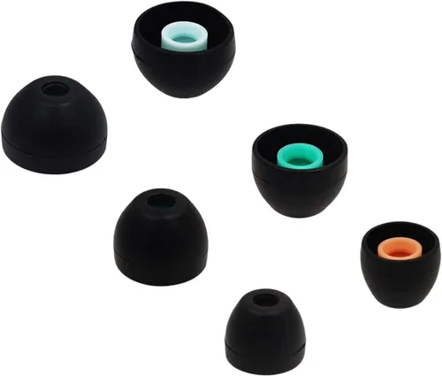 Vista 3 de ALXCD Eartips - Auriculares intrauditivos Sony compatibles con auriculares intrauditivos Sony, S/M/L, 3 pares de almohadillas de silicona suave Negro