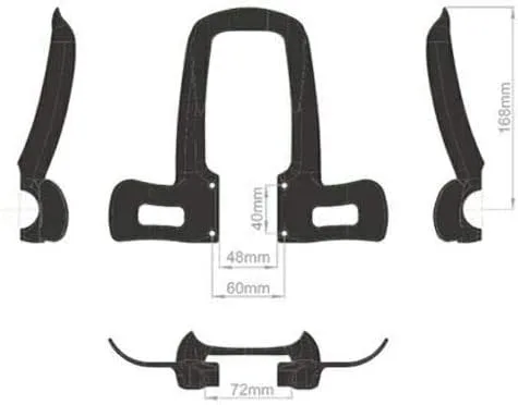 Vista 3 de Controltech Impel TT UD Carbon Aerobar Contrarreloj/Triatlón Rojo Deco, ST1770