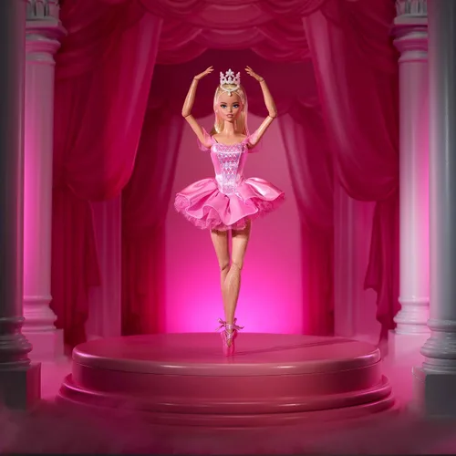 Vista 8 de Barbie Signature Ballet Wishes - Muñeca rubia con tutú rosa