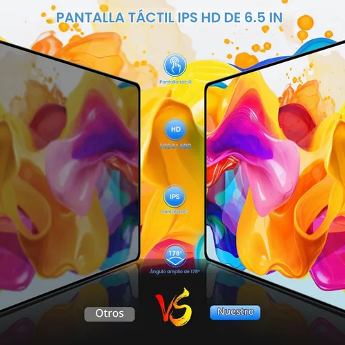 Vista 3 de Estéreo de CarPlay de un solo DIN: Radio con pantalla táctil automática Android para autos clásicos Pantalla IPS de 6,5 pulgadas Navegación