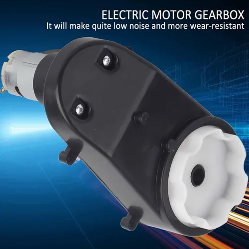 Vista 4 de Fafeicy Electric Motor 6V/12V 12000-20000RPM High Torque RS390 Motor with CNC Machined Metal Gear for Kids Ride On Car Toy SUV (12V12000 RPM)
