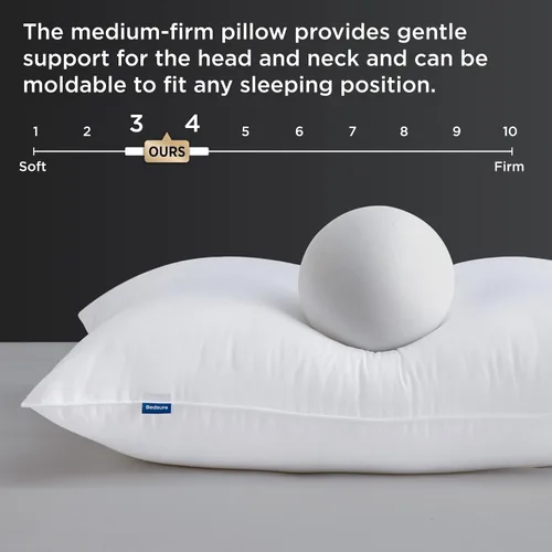 Vista 3 de Bedsure Juego de 2 fundas de almohada de satén, juego de 2 almohadas Bedsure tamaño Queen, juego de 2