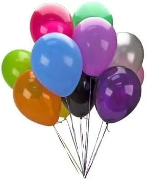 Vista 2 de Globos de látex de color azul real brillante, 12 pulgadas (paquete de 15), perfectos para fiestas, celebraciones y decoraciones navideñas