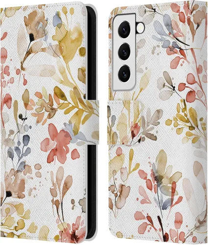 Vista 245 de Head Case Designs Officially Licensed Ninola Beige Wild Grasses Leather Wallet Case Compatible with Samsung Galaxy A07 4G