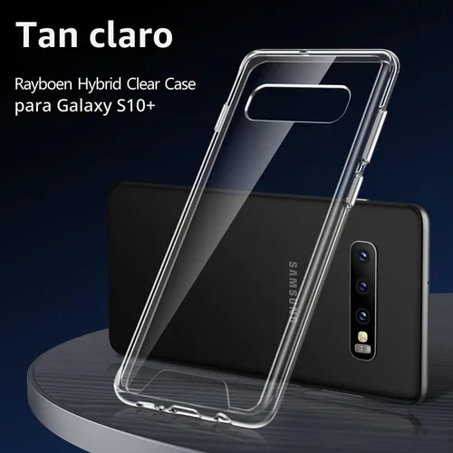 Vista 4 de Rayboen Funda para Samsung Galaxy S10+ Plus, transparente
