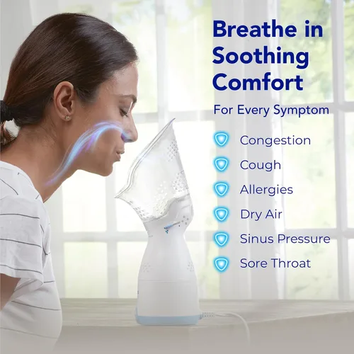 Vista 13 de Inhalador nasal Vicks - Alivio de vapor sin medicación para alergias, congestión, tos y resfriados, vaporizador vocal, calma las vías nasales