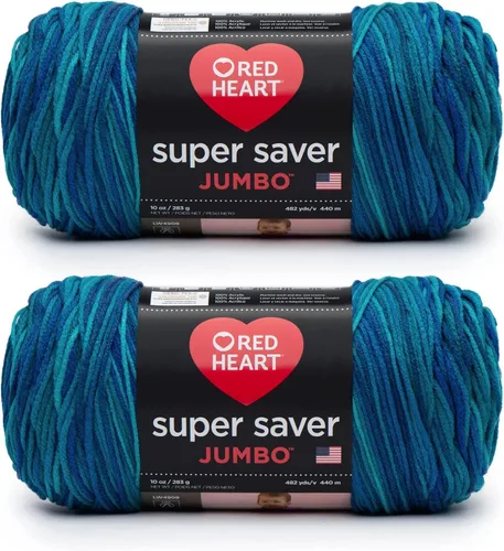 Vista 17 de Red Heart Super Saver Jumbo Ovillo de lana, Amatista