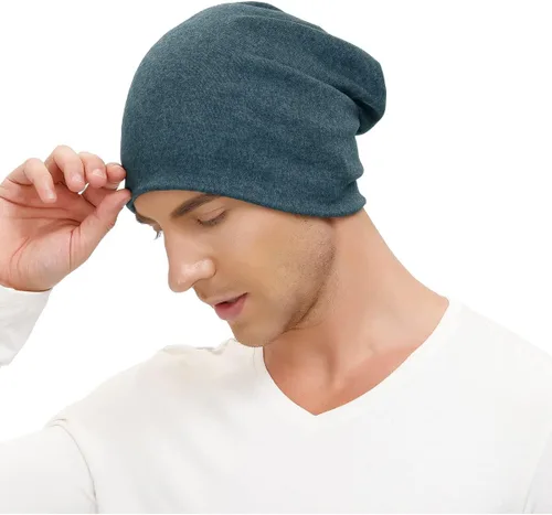 Vista 5 de Century Star Gorro de algodón suave unisex holgado y holgado de hip-hop ligero y elástico