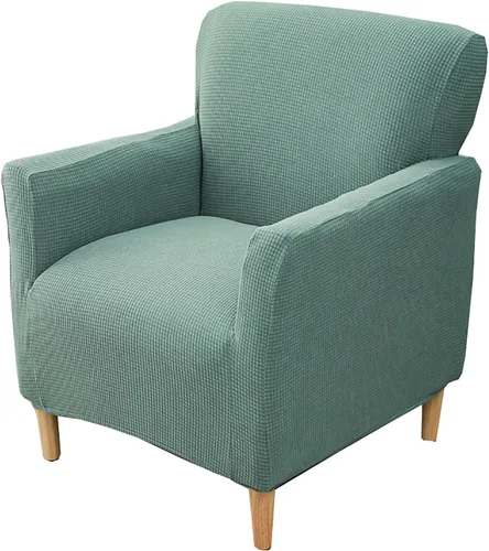 Vista 11 de Fundas elásticas para sofá reclinable de 1 asiento, funda elástica antideslizante para sillón de sofá, funda de elastano para sofá reclinable, Blanco