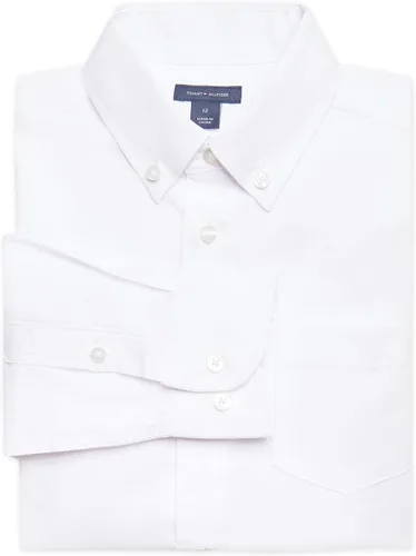 Vista 2 de Tommy Hilfiger Camisa de manga larga con botones a cuadros para niño (niños grandes)
