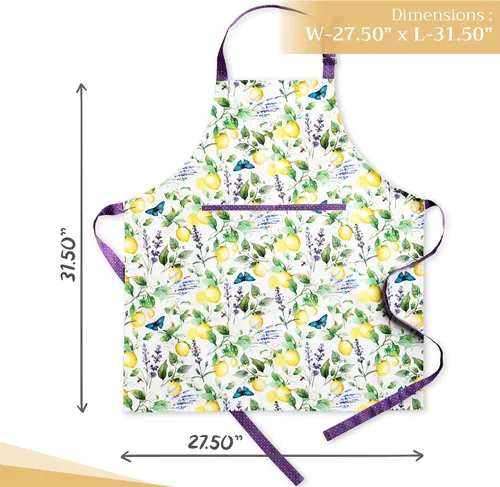 Vista 396 de Maison d' Hermine Delantales para mujer con bolsillo, 100% algodón (27.50 x 31.50 pulgadas)