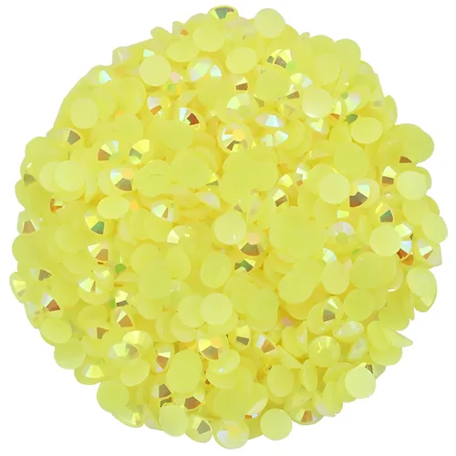 Vista 11 de 4500 diamantes de imitación SS6 de 0.079 in AB con parte trasera plana para uñas, manualidades, gemas redondas de brillo, cristales para bricolaje