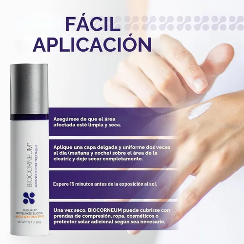 Vista 7 de Supervisión avanzada de cicatrices con FPS 30 bioCorneum (tamaño: 10 g)