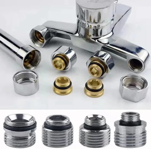 Vista 3 de Adaptador de grifo de latón, rosca macho, conector aireador para grifo de fregadero, purificador de agua, adaptador aireador (M12 X G1/2 pulgadas)