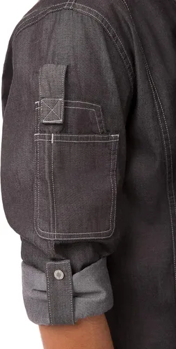 Vista 5 de Chef Works mens Men's Gramercy Denim Chef Coat