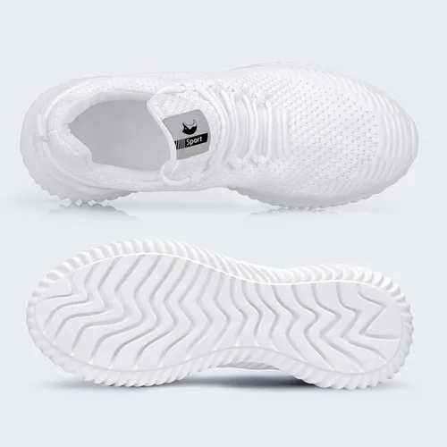 Vista 4 de Rospick Tenis sin cordones para hombre zapatos de caminar para hombre a la moda ligeros transpirables tenis deportivos