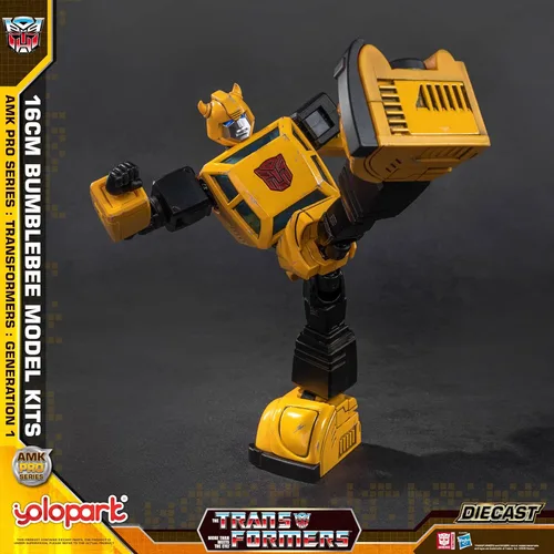 Vista 6 de YOLOPARK Transformers G1 Bumblebee - Figura de acción fundida a presión, serie AMK PRO de 6.3 pulgadas, juguetes transformadores altamente