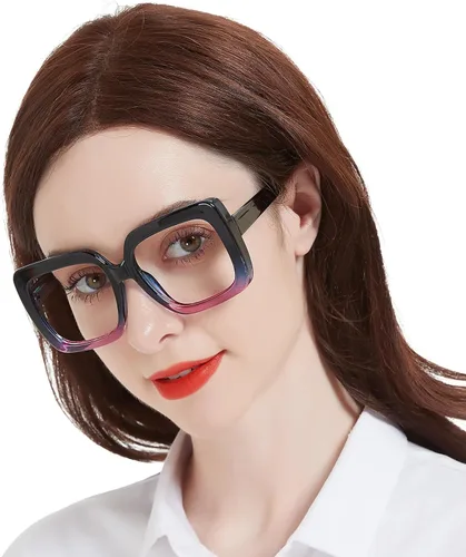 Vista 16 de OCCI CHIARI Gafas de Lectura para Mujer 1.0 Cuadrada Sobredimensionada(1.0 1.25 1.50 1.75 2.0 2.25 2.5 2.75 3.0 3.5 4.0)
