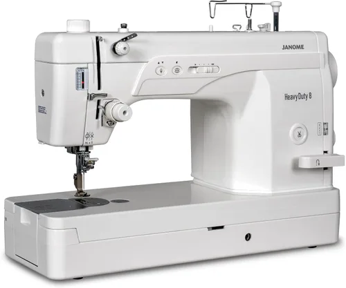 Vista 2 de Janome Máquina de coser y acolchar de puntada recta HD8 con mesa