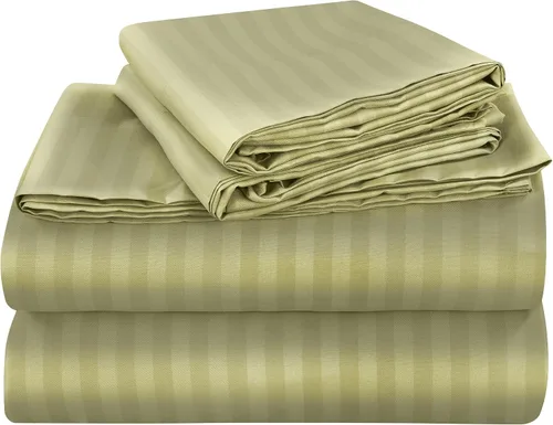 Vista 17 de ROYALE LINENS Juego de sábanas de 3 piezas para cama individual - Ropa de cama de microfibra cepillada suave de 1800 hilos - 1 sábana bajera