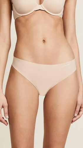 Vista 4 de Calvin Klein Women's Invisibles Seamless Thong Panties, 3 Pack