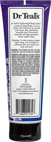 Vista 5 de Dr Teal's Set de regalo de loción espumosa para baño y cuerpo (paquete de 2, 42 onzas en total) – 34 onzas de baño espumoso de lavanda calmante